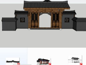 精品城門(mén)SU模型與CAD平面設(shè)計(jì)圖紙下載 29.71MB資源合集，建筑創(chuàng)作的秘籍